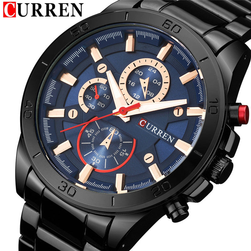 CURREN Mens Watch  Classic Military Army Business Leather Band